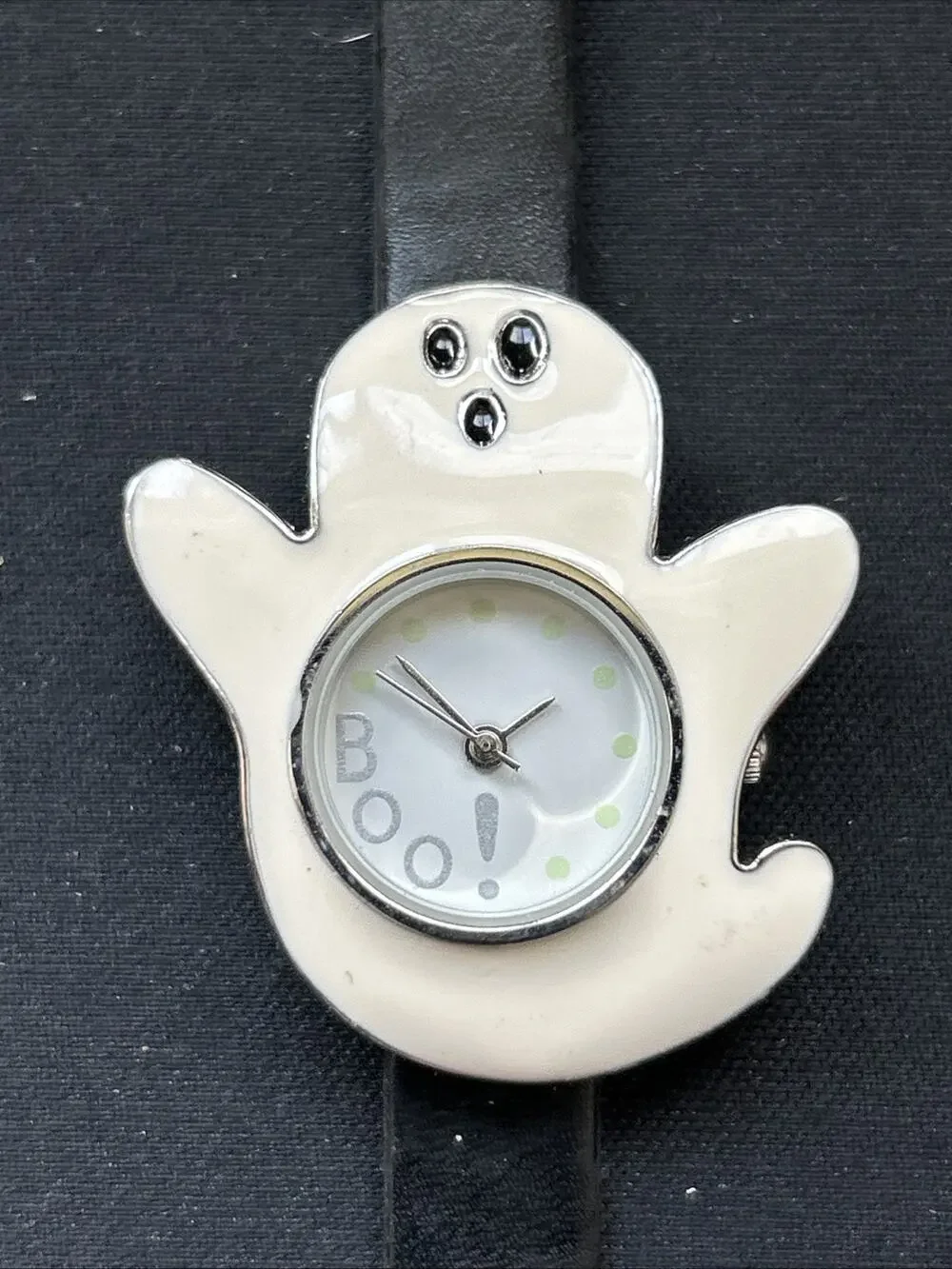 Halloween Ghost Black Band Women’s Quartz Watch